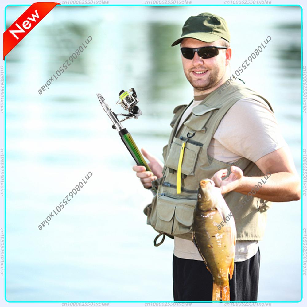 Ice Fishing Reel - Portable Fish Shaped Fishing Pole with