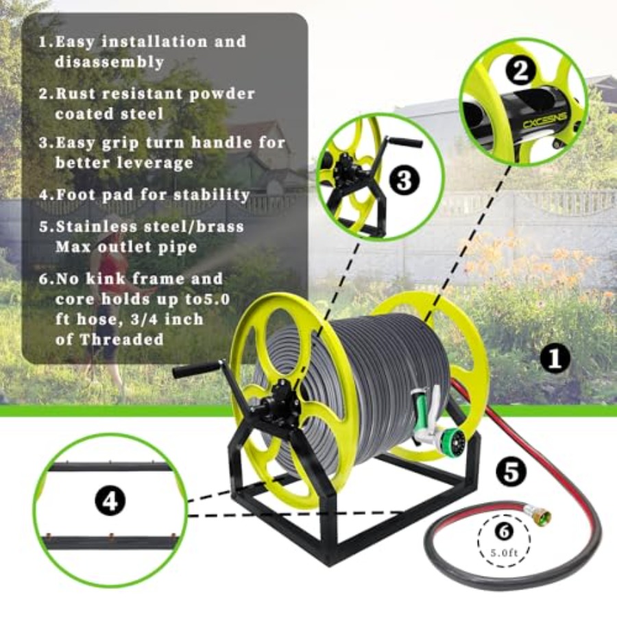 Heavy Duty Garden Hose Reel wi - Reel Handle incelemesi ve fiyatı