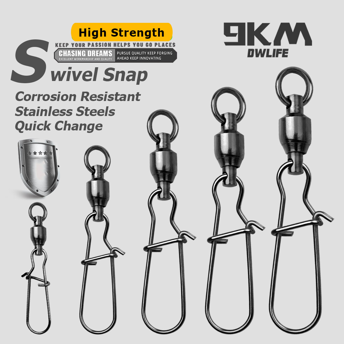 9KM 10PCS Ball Bearing Swivel  - Baitcasting Reel incelemesi ve fiyatı