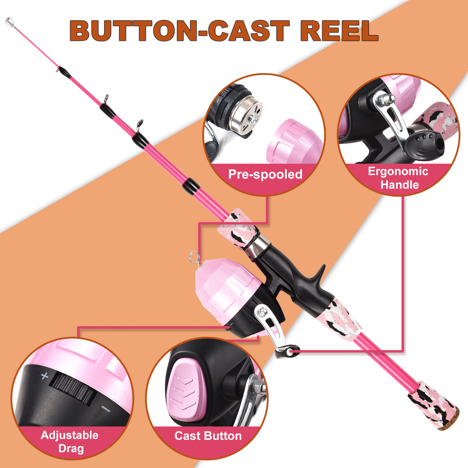 Kids Fishing Rod and Reel Comb - Spincast Reel incelemesi ve fiyatı