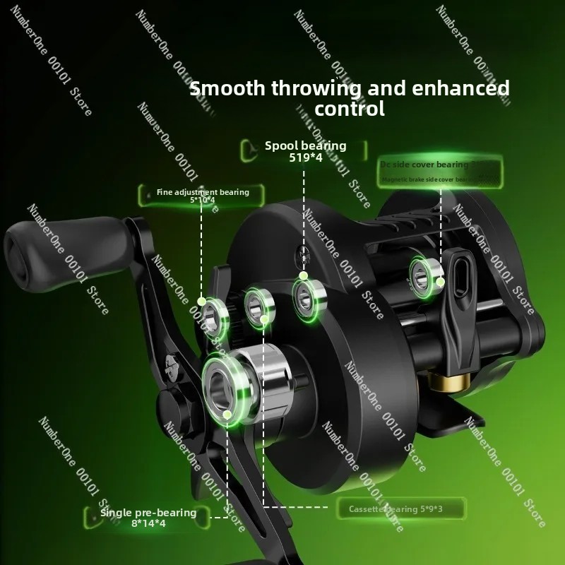 Electronic Magnetic Brake Fish - Baitcasting Reel incelemesi ve fiyatı