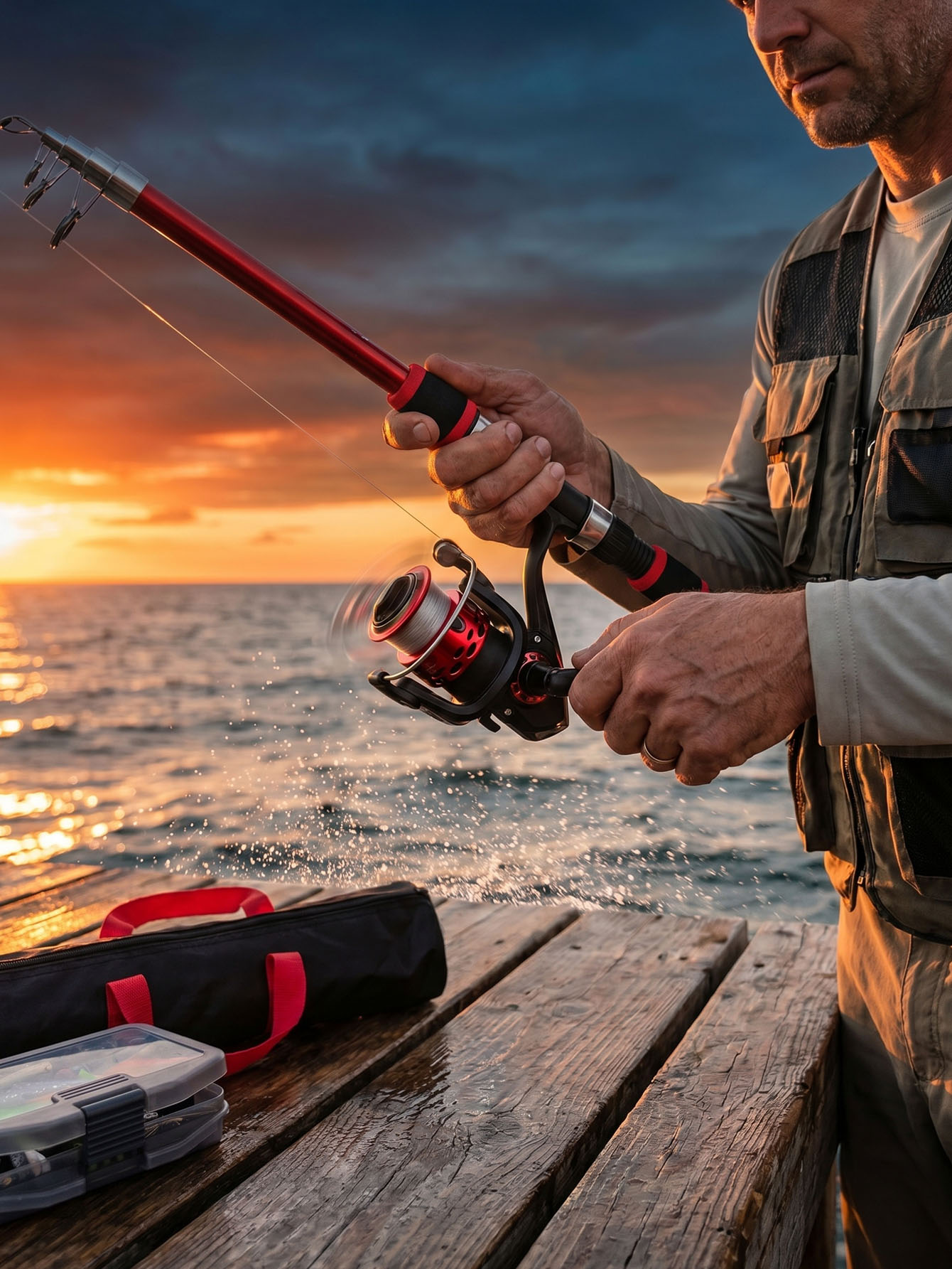 Fishing Rod Reel Combos Collap - Spincast Reel incelemesi ve fiyatı