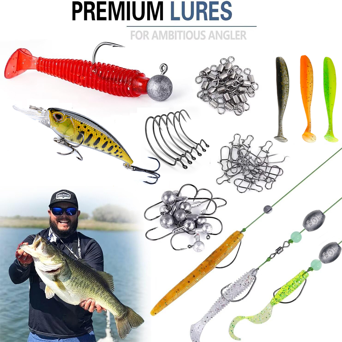Fishing Pole Set Full Kits Wit - Spincast Reel incelemesi ve fiyatı