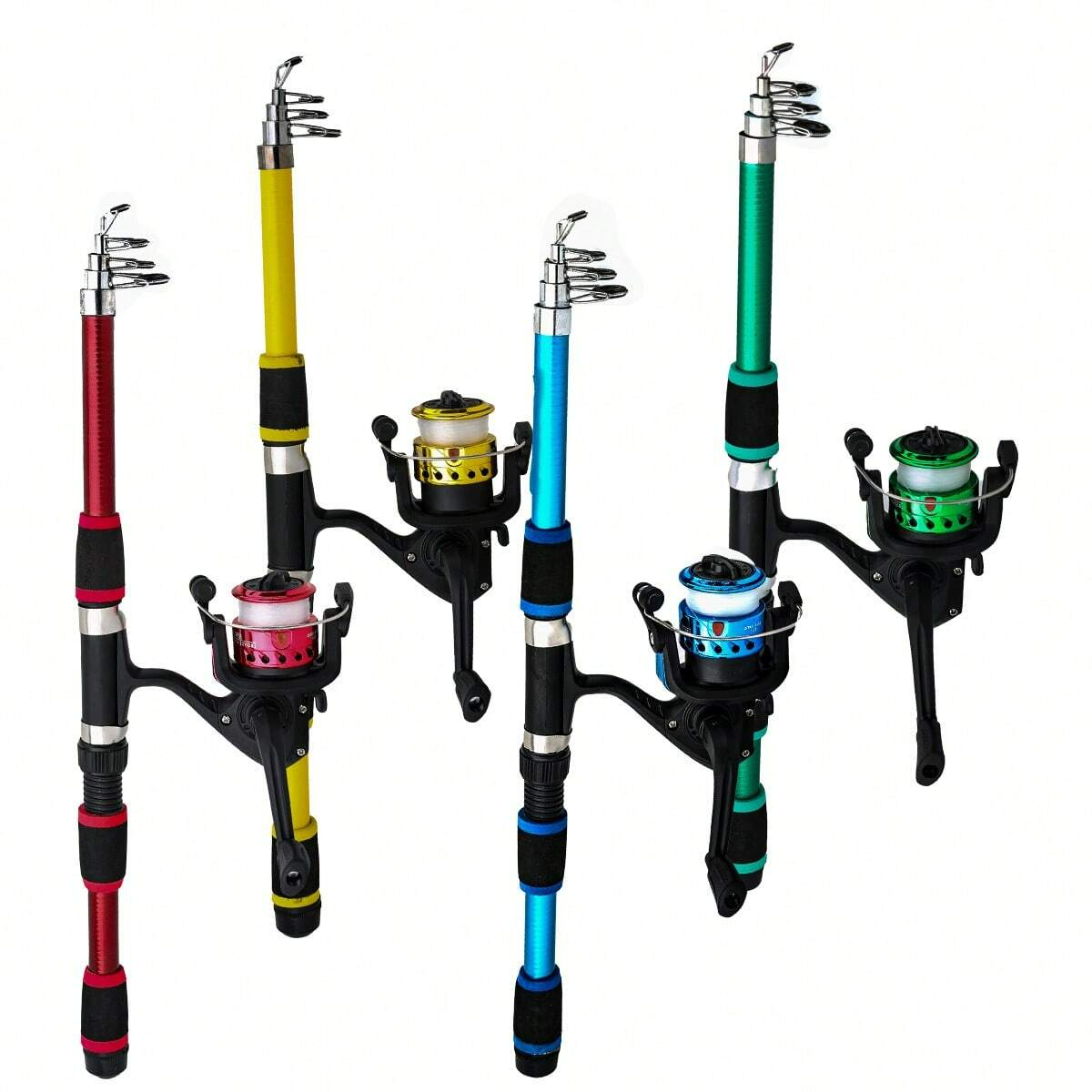 Fishing Pole Set Full Kits Wit - Spincast Reel incelemesi ve fiyatı
