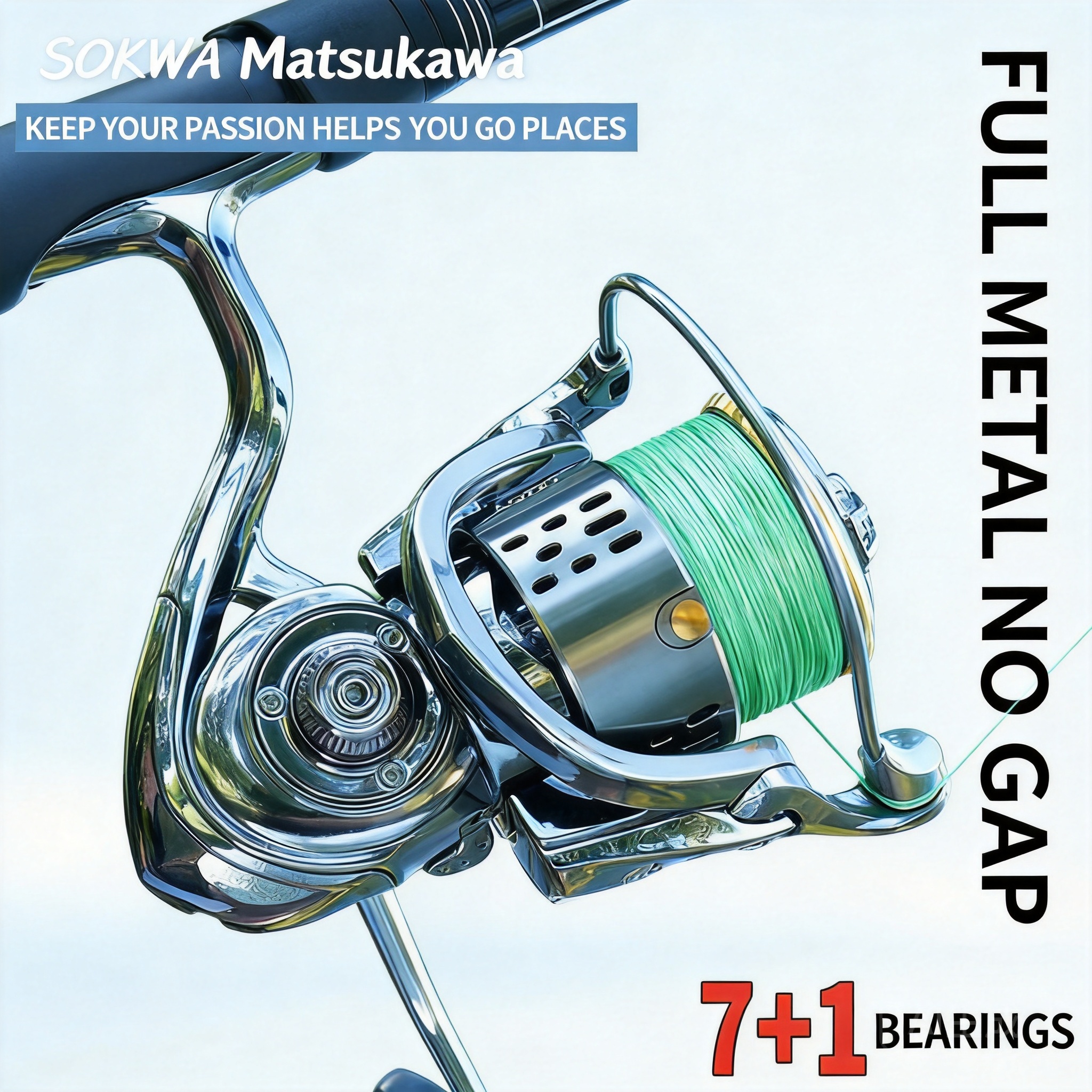 Full Metal Spinning Fishing Re - Ice Fishing Reel incelemesi ve fiyatı